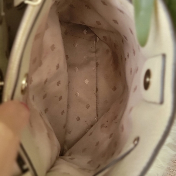 Kate Spade Taupe Faux Fur Bucket Purse - Picture 4 of 5